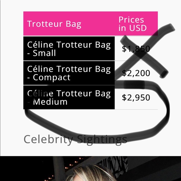 Celine Grained Calfskin Compact Trotteur navy - Picture 10 of 12